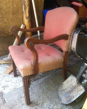 See a Pair of Dingy, Old Chairs Get Gorgeously Reupholstered for