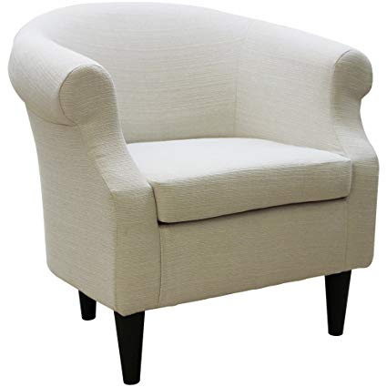 Amazon.com: Upholstered Chair, Barrel Back Armchair, Contemporary