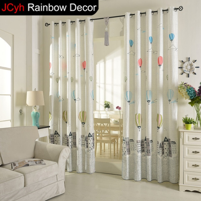 JRD Cartoon Balloon Curtains Kids Blackout Curtains Home Decor