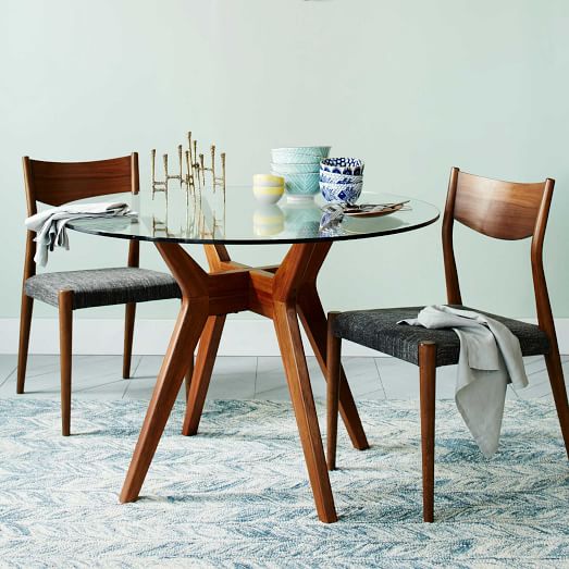Jensen Round Glass Dining Table | west elm