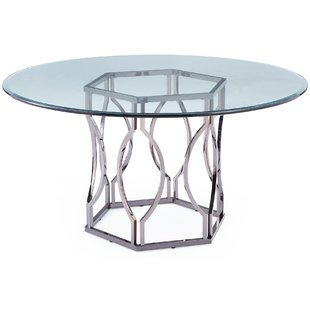 Modern & Contemporary Modern Glass Dining Table | AllModern