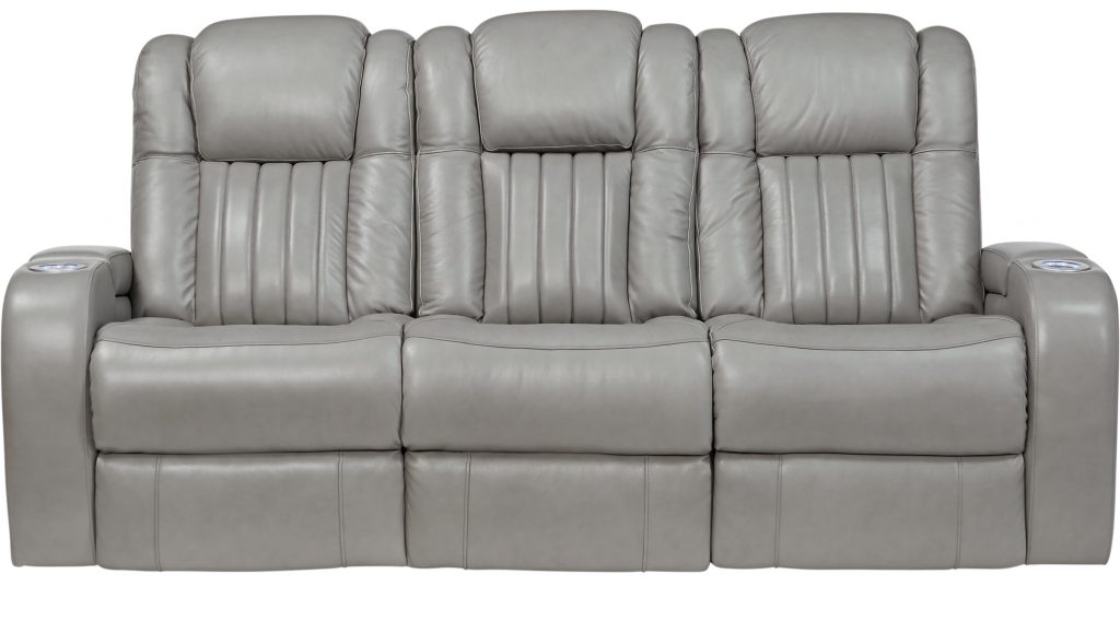 Gray Leather Reclining Sofa Is A Beautiful Selection For Your Home   Gray Leather Reclining Sofa 7 1024x568 