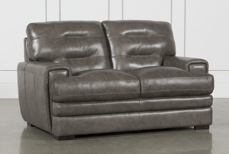 Facts About Grey Leather Loveseat TopsDecor Com   Grey Leather Loveseat 768x518 