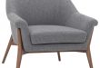 Charlize Occasional Chair Gray - Midcentury - Armchairs And Accent