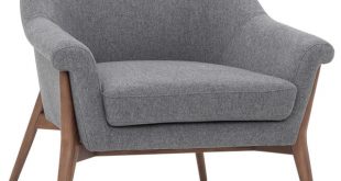 Charlize Occasional Chair Gray - Midcentury - Armchairs And Accent