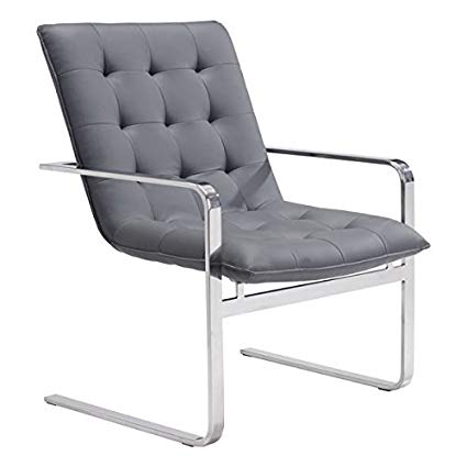Amazon.com: Zuo Solo Occasional Chair, Grey: Home & Kitchen
