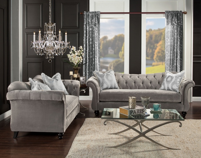 Sofa. outstanding grey tufted couch 2017 design: grey-tufted-couch