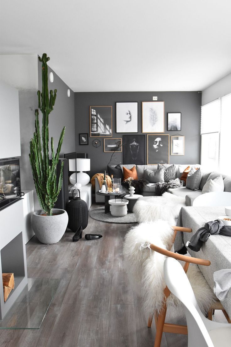 Browse interior design ideas for a grey living room, with a wide range of decorating  ideas featuring favourite designer homeware brands, and find design