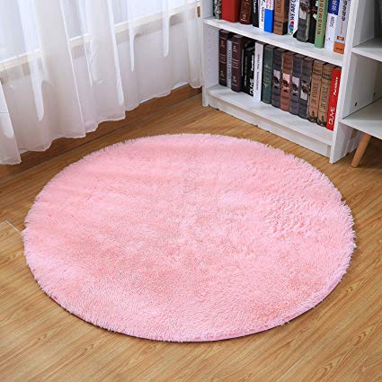 Amazon.com: Junovo Round Fluffy Soft Area Rugs for Kids Room