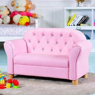 Shop Gymax Kids Sofa Princess Armrest Chair Lounge Couch Loveseat