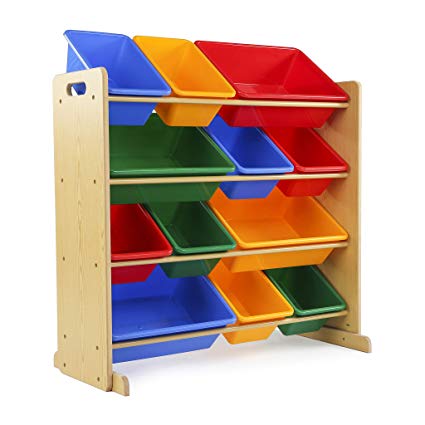 Amazon.com: Tot Tutors Kids' Toy Storage Organizer with 12 Plastic