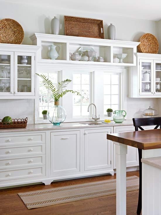 Cottage Farmhouse Kitchens {inspiring in white} | Kitchens