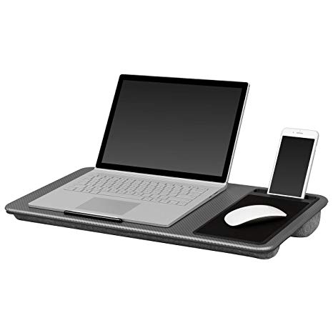 Amazon.com: LapGear Home Office Lap Desk Extra Wide - Silver Carbon