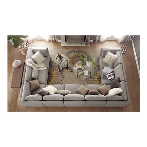 If I had a large enough living room this sofa layout would be