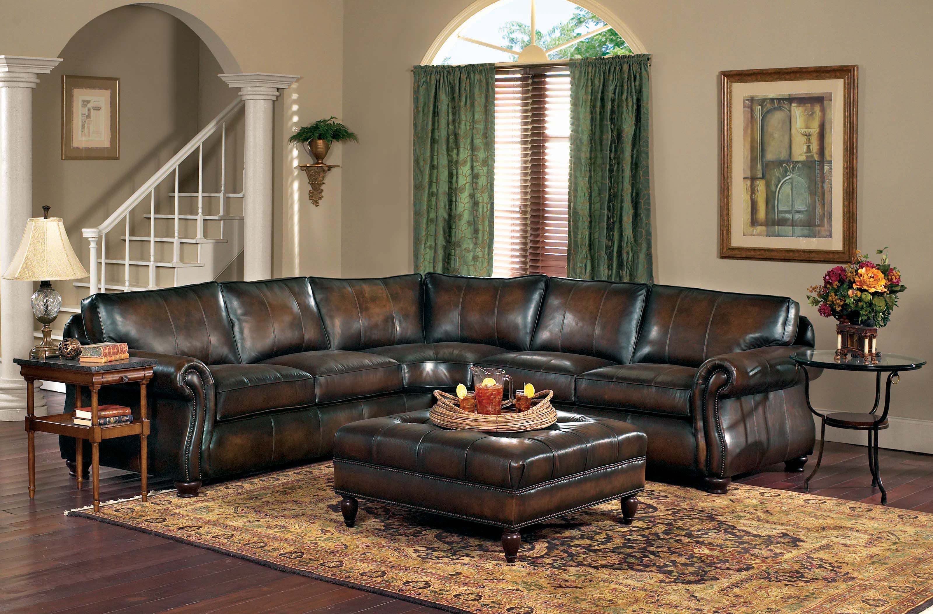 Living Room Van Gogh 2-Piece Leather Sectional
