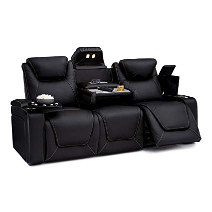 Amazon.com: Seatcraft Vienna Home Theater Seating Leather Sofa