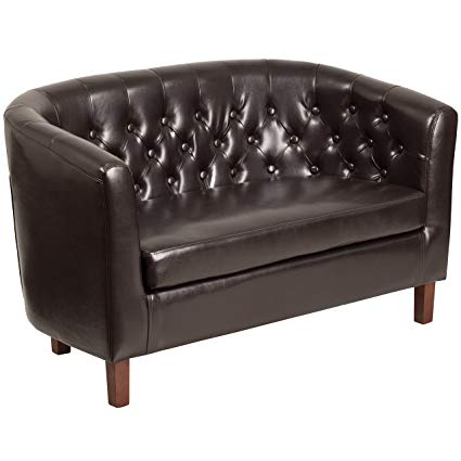 Amazon.com: Flash Furniture HERCULES Colindale Series Brown Leather
