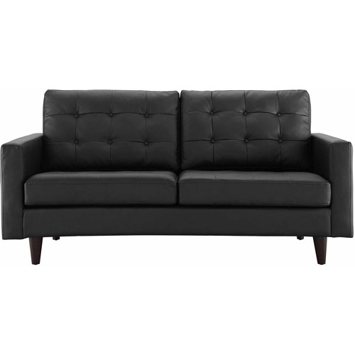 Modway Empress Bonded Leather Tufted Loveseat, Multiple Colors