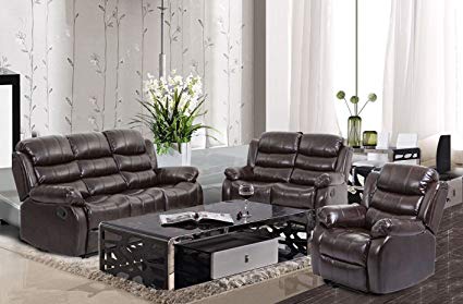 Amazon.com: BestMassage Living Room Sofa Set Recliner Sofa Reclining