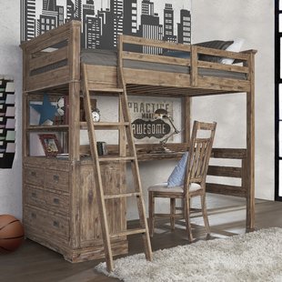 Bunk Beds With Desk Under | Wayfair