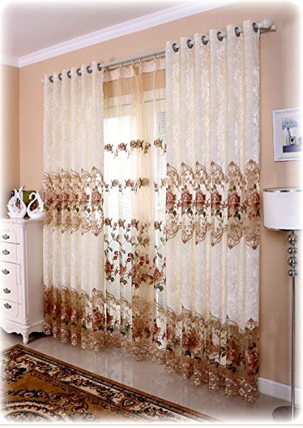 Amazon.com: Shunshan Luxury Window Curtains for Living Room Set of
