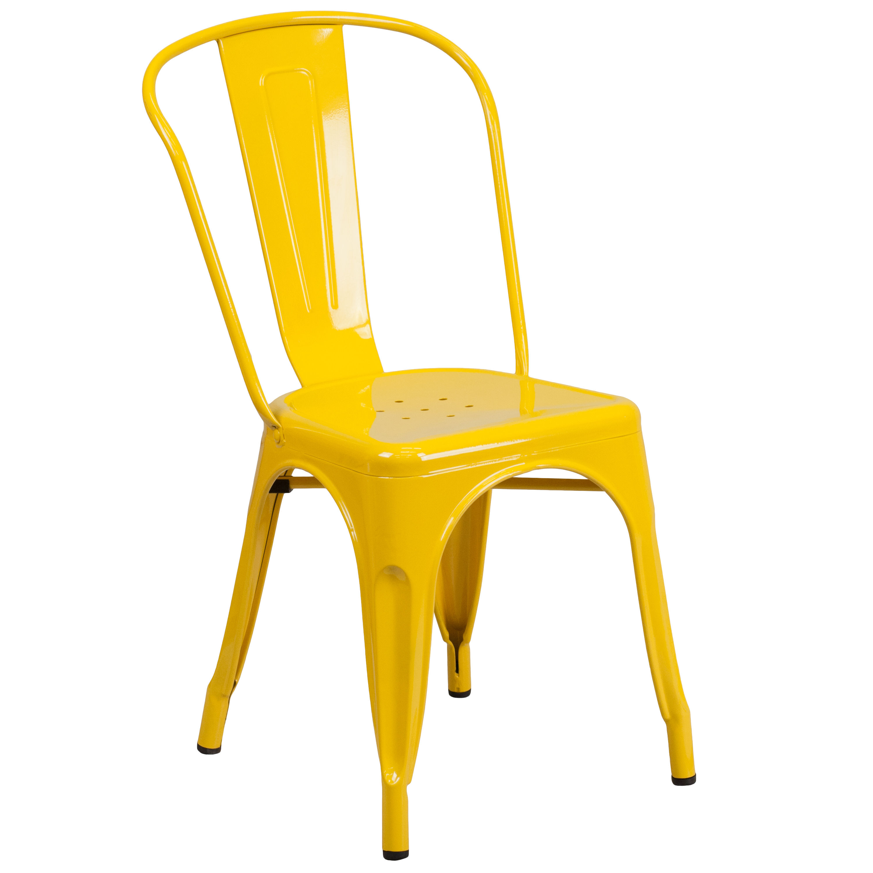 Yellow Metal Chair CH-31230-YL-GG | StackChairs4Less.com