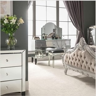 Mirrored Furniture and Mirrored Bedroom Furniture