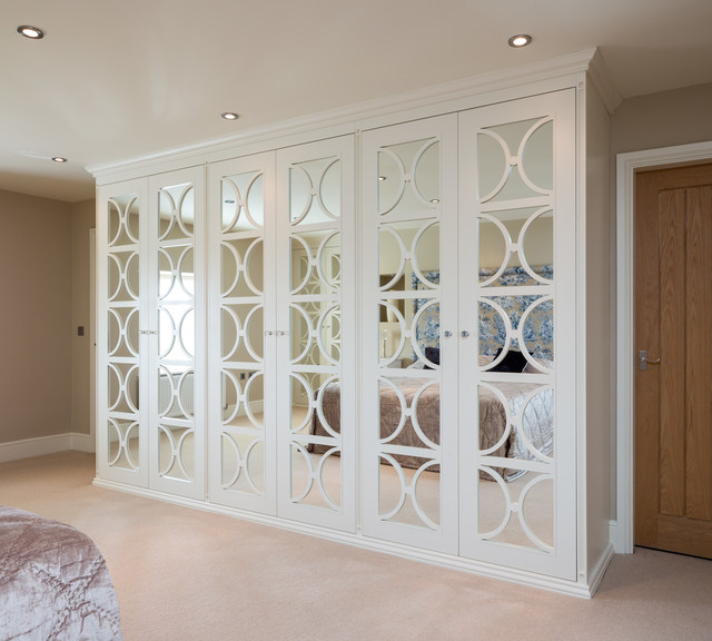 Mirrored Wardrobes with Fretwork