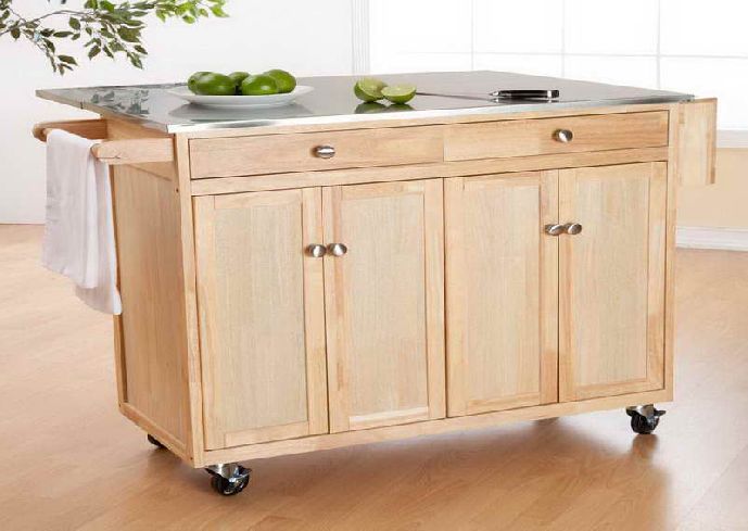 Mobile Kitchen Island Withal Luxurious Small Portable, Portable 6