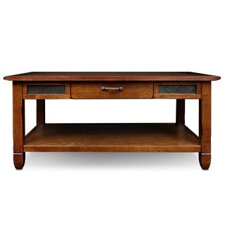 Shop Rustic Oak Coffee Table - Free Shipping Today - Overstock - 6483849