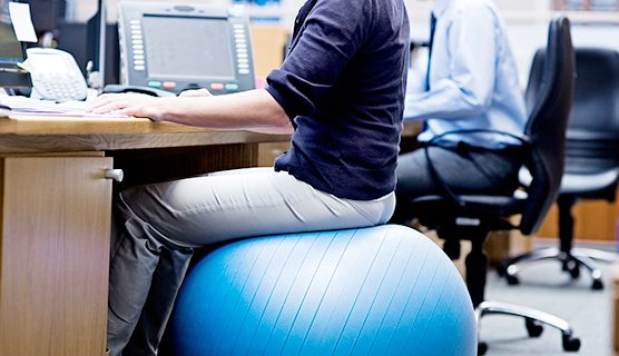 Does sitting on an exercise ball make you leaner, more productive