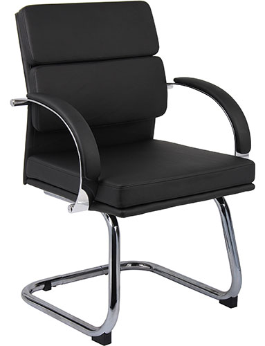 Modern Guest Chairs, Designer Black or White Office Chairs