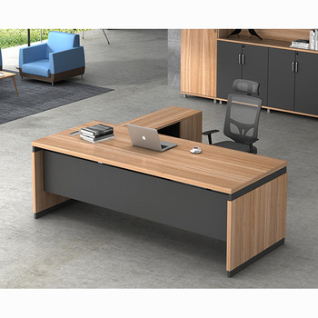 Latest Modern L-shape Executive Wooden Office Tables Design - Buy