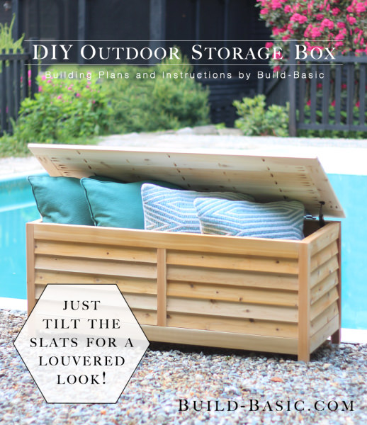 DIY Outdoor Storage Benches | The Garden Glove