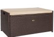 Amazon.com : Barton Outdoor Storage Bench Rattan Style Deck Box