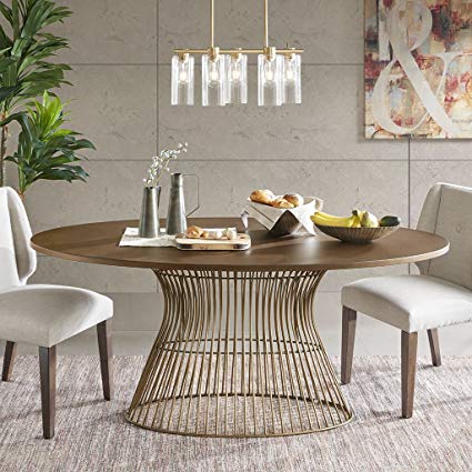 Amazon.com - Mercer Oval Dining Table Bronze See Below - Tables