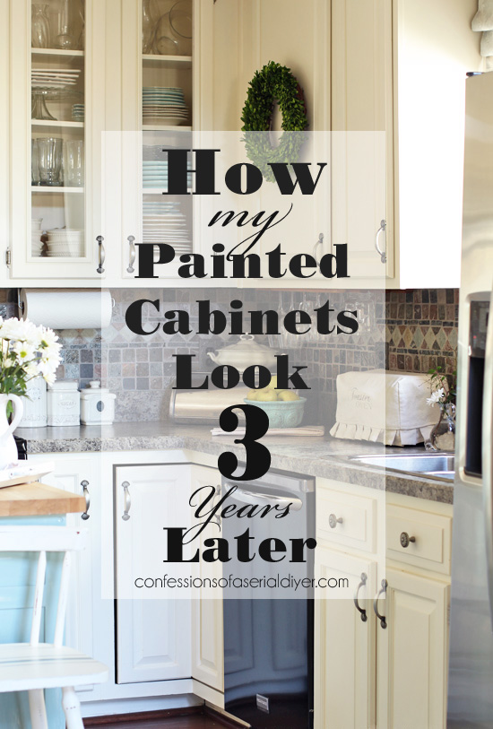 Painted Kitchen Cabinets: Three Years Later