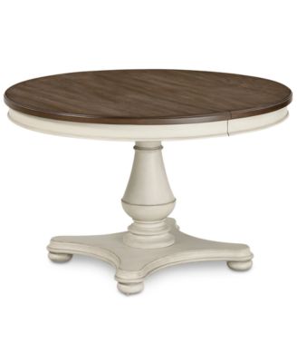 Furniture Barclay Expandable Round Dining Pedestal Table - Furniture