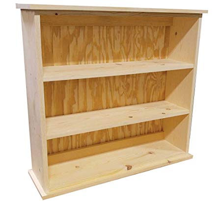 Amazon.com: Sawdust City Solid Wood Hall Bookcase (Unfinished Pine