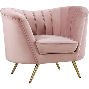 Velvet Blush Pink Chair | Wayfair