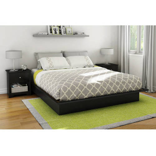 South Shore Basics Platform Bed with Molding, Multiple Sizes and