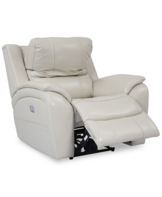 Furniture Karuse Leather Power Recliner with Power Headrest and USB