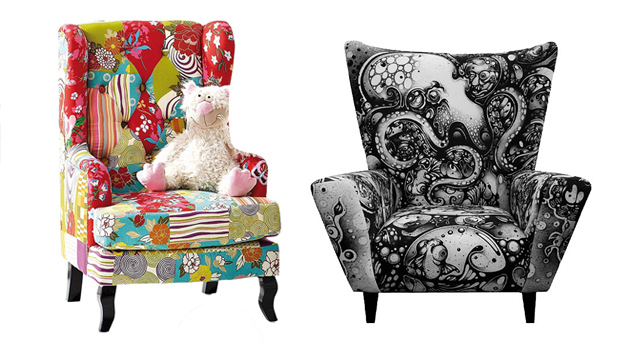 22 Gorgeous Printed Wing Back Chairs | Home Design Lover