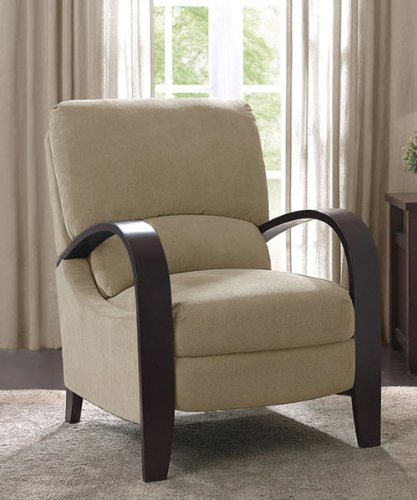 Amazon.com: Microfiber Recliner Chair Bent Wood Armrest Reclining