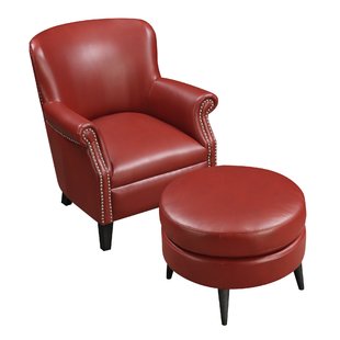 Red Chair And Ottoman | Wayfair