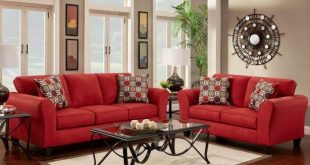 how to decorate with a red couch - Google Search | new house | Red