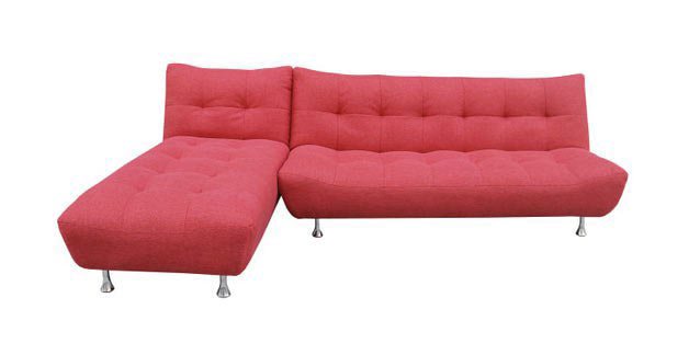 Cloud Scarlet Pink Sofa Bed w/Optional Chaise by Night&Day Furniture