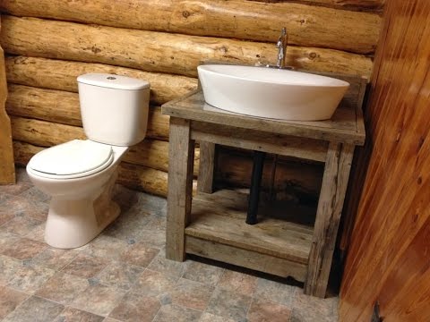 Rustic Bathroom Vanity Plans - YouTube