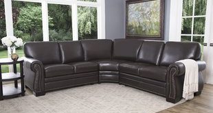 Leather Sectional Sofas You'll Love | Wayfair