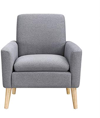 Amazon.com: Lohoms Modern Accent Fabric Chair Single Sofa Comfy